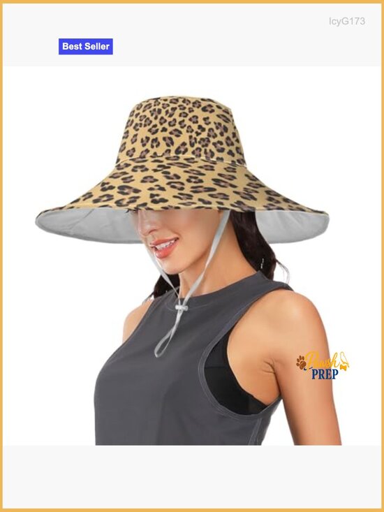 Wide Brim Sun Hat with UPF Protection Packable Floppy Beach Hat Adjustable Strap main image 5
